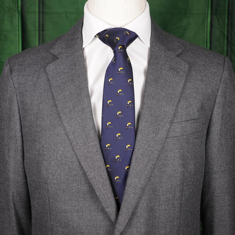 MENDEPOT Animal Pattern Necktie With Gift Box Sea Animal Pattern Tie Father's Day Birthday Gift Tie - Image 2